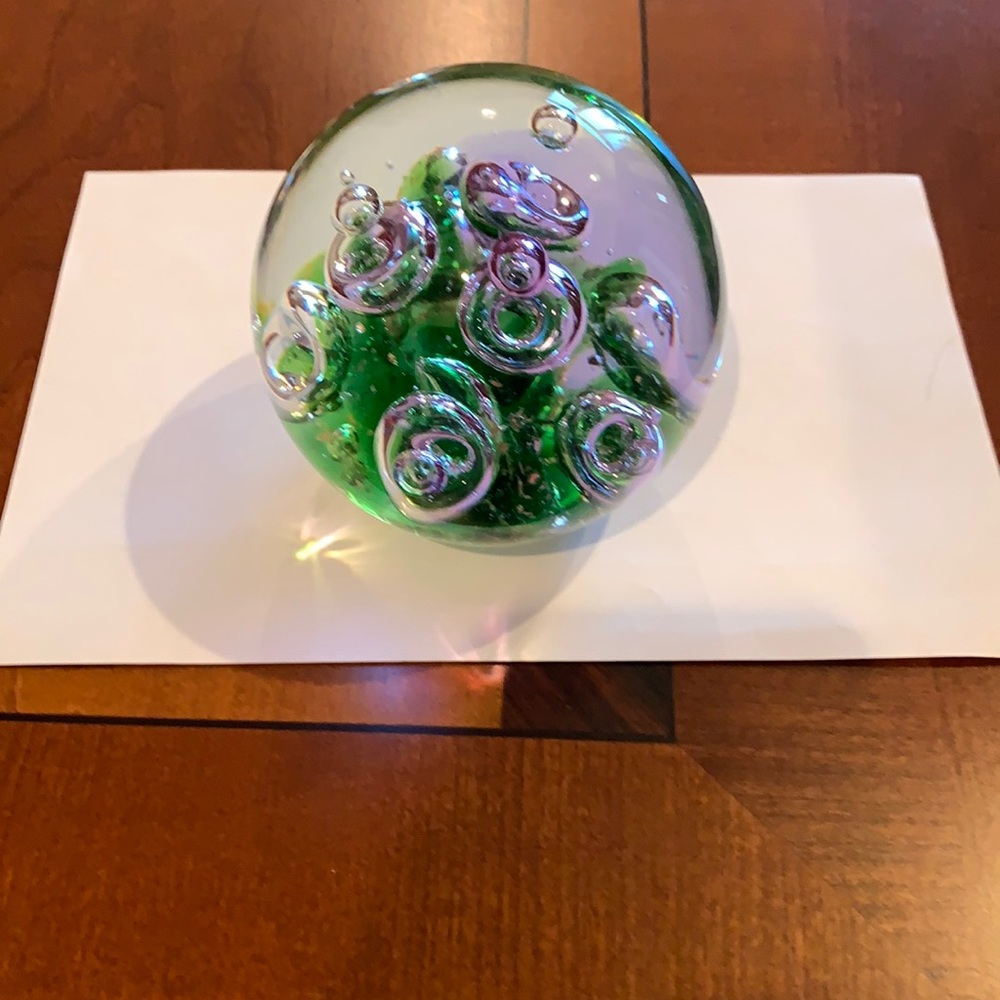 Glass paperweight
